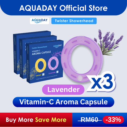 Refill Pack — PP Filter & Aroma Capsule (AquaDay Twister Showerhead)
